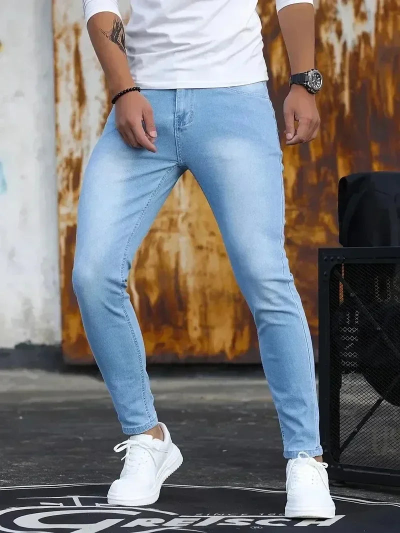 The Slim Fit Stretch Denim Trousers