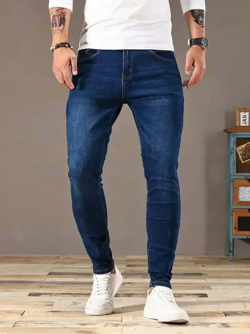 The Slim Fit Stretch Denim Trousers