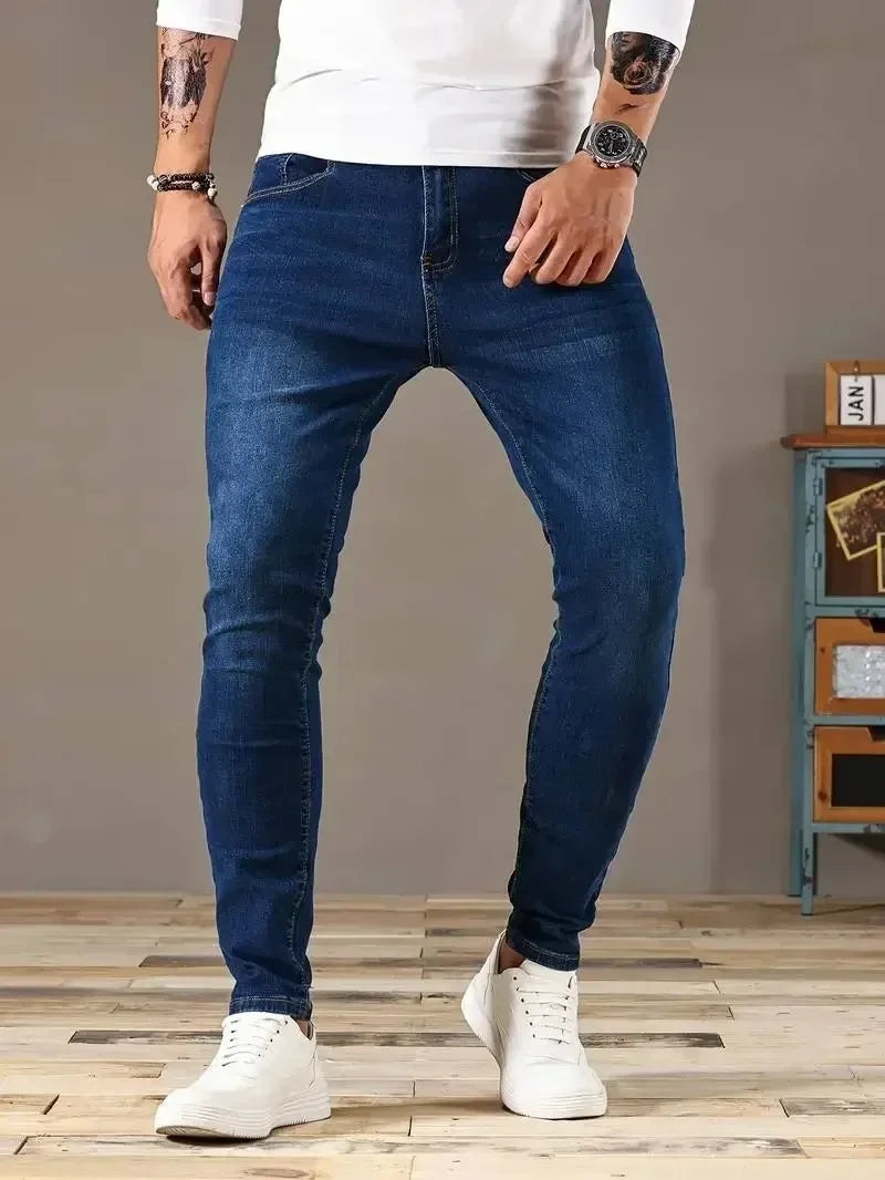 The Slim Fit Stretch Denim Trousers