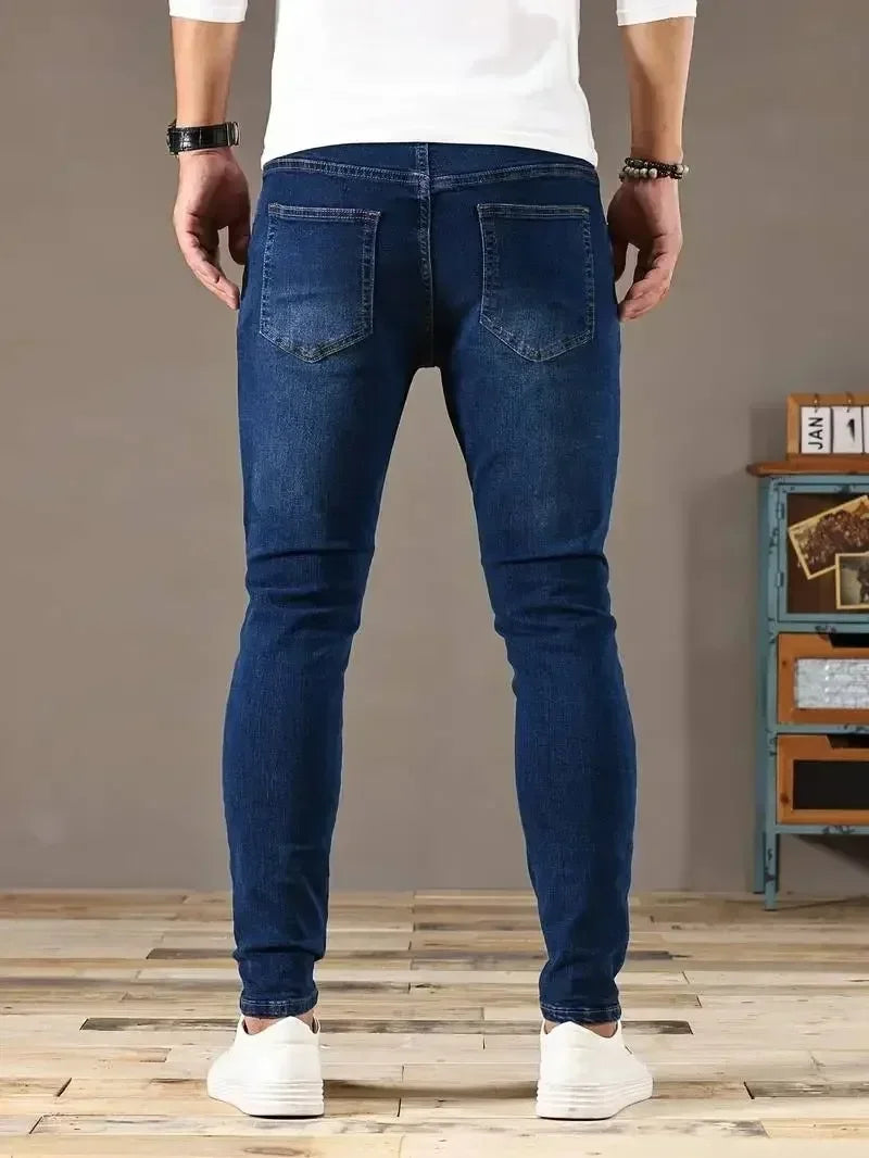 The Slim Fit Stretch Denim Trousers