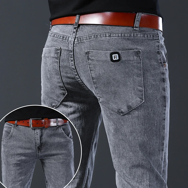 The Slim Fit Denim Trousers
