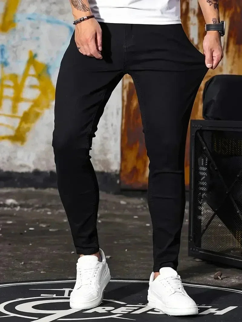 The Slim Fit Stretch Denim Trousers