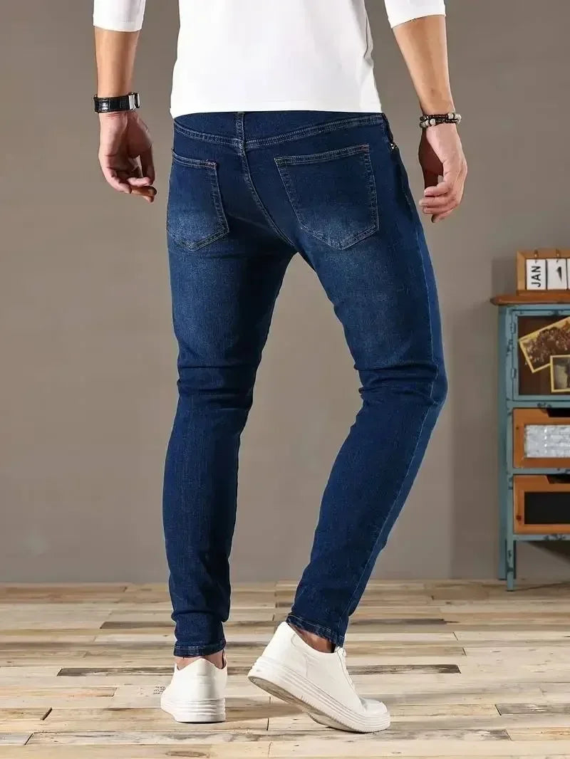 The Slim Fit Stretch Denim Trousers