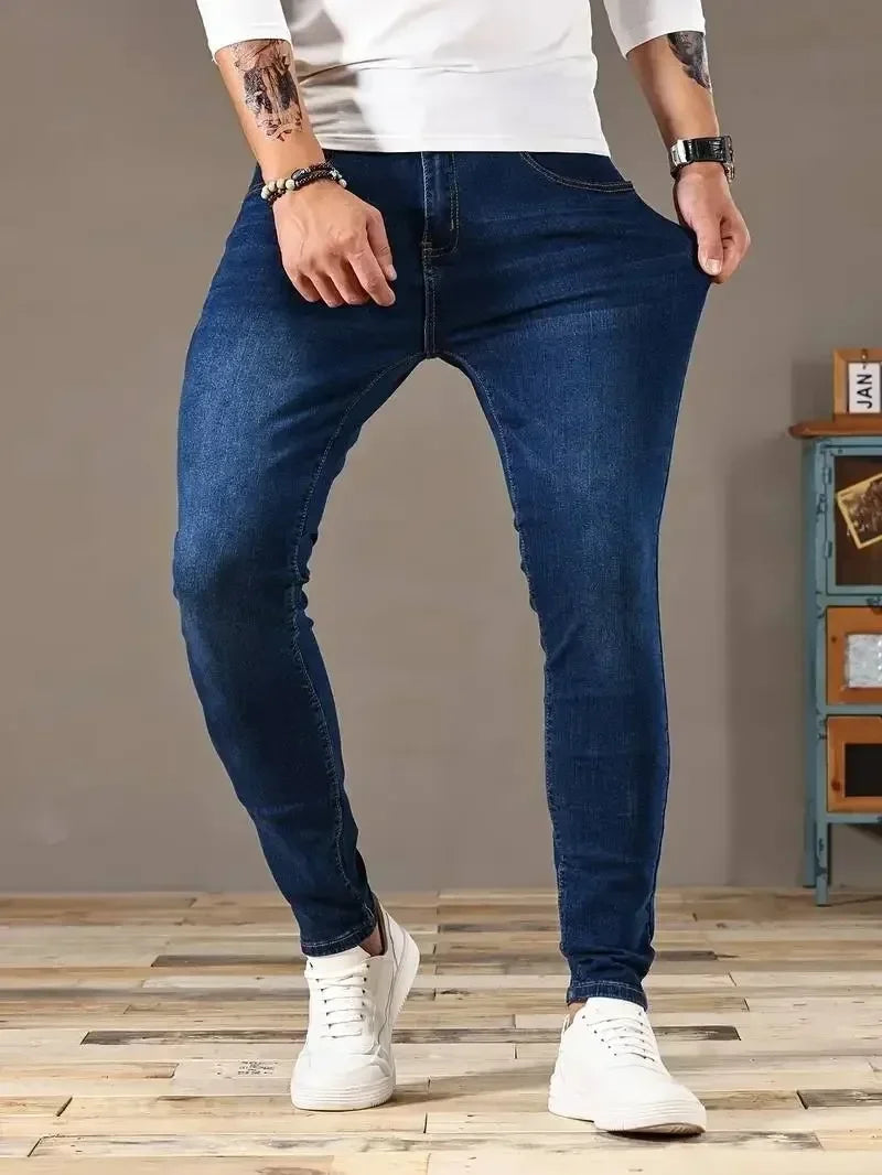 The Slim Fit Stretch Denim Trousers