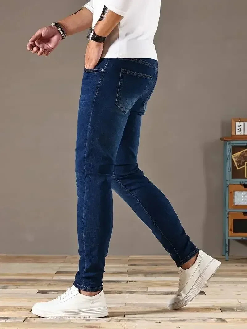 The Slim Fit Stretch Denim Trousers