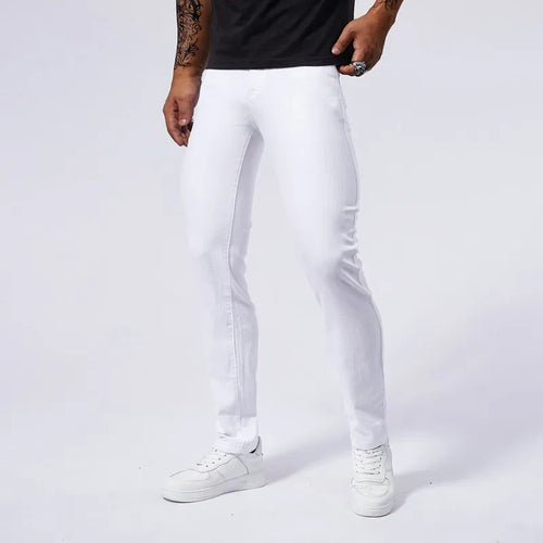 The Ultimate White Slim Fit Denim Trousers