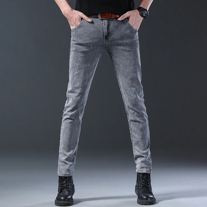 The Slim Fit Denim Trousers