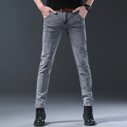 The Slim Fit Denim Trousers