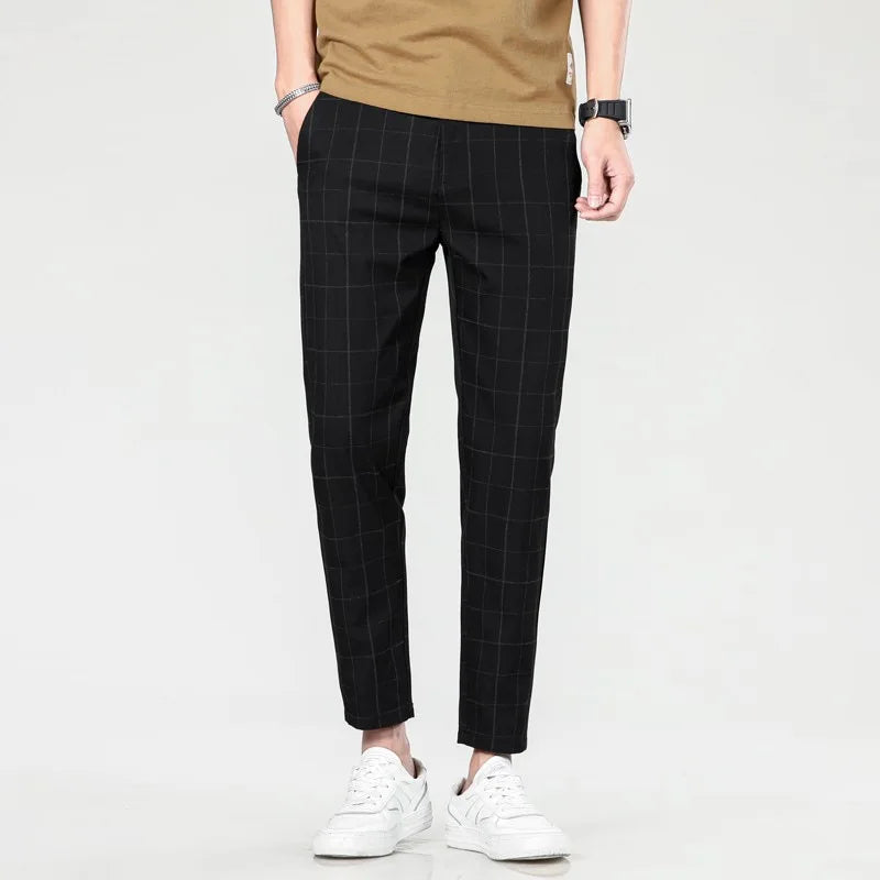 The Business Slim Short Ankle Trousers