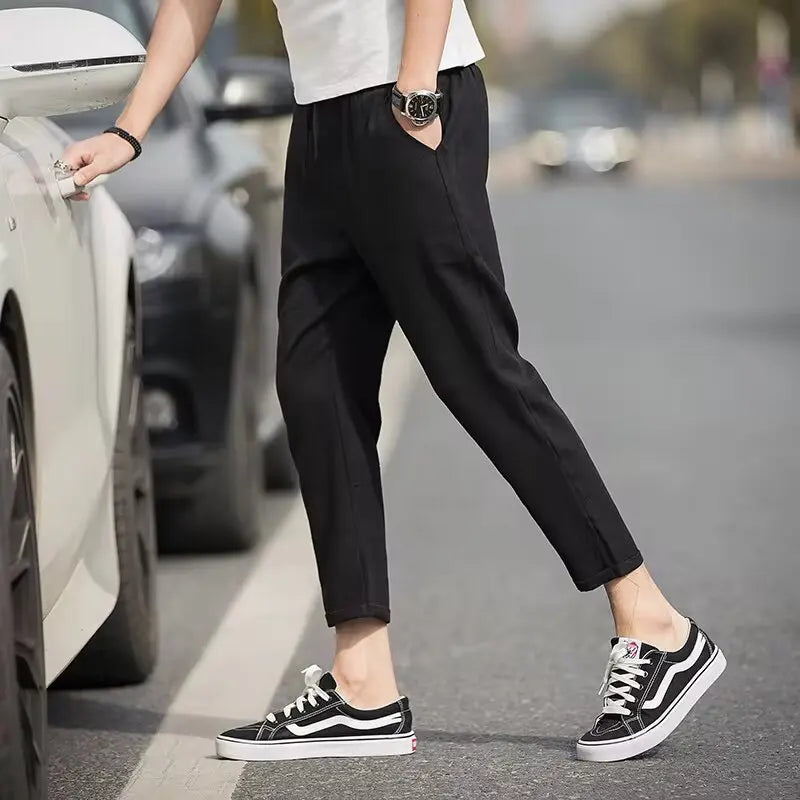 The Business Slim Short Ankle Trousers