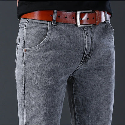 The Slim Fit Denim Trousers