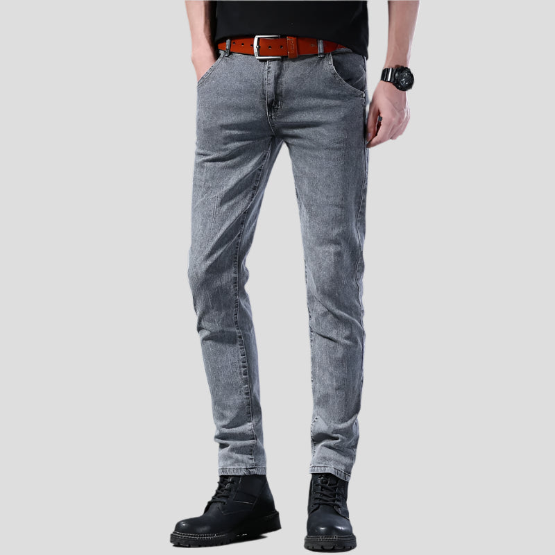 The Slim Fit Denim Trousers