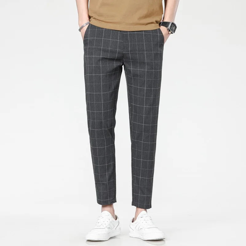 The Business Slim Short Ankle Trousers