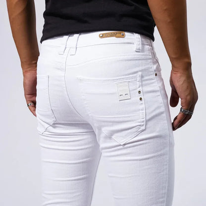 The Ultimate White Slim Fit Denim Trousers